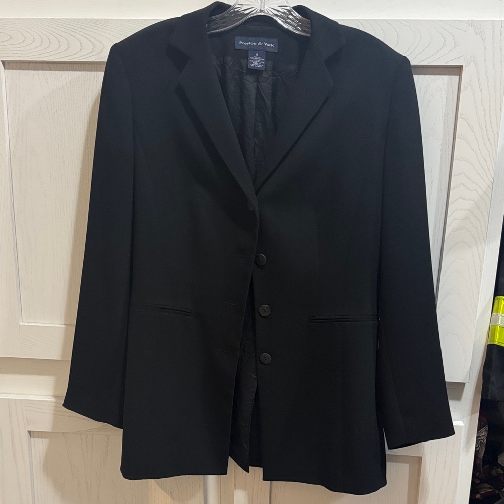Preston & York Classic Black Sport Coat